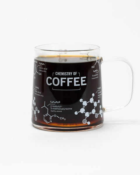 Chemistry of Coffee-Clear Glass Mug