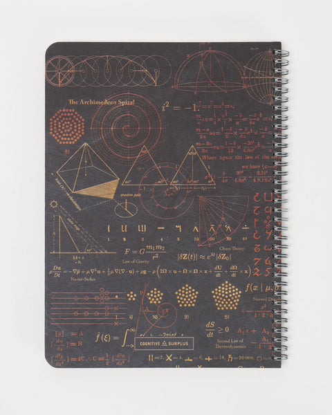 Equations that Changed the World Hardcover Spiral Notebook