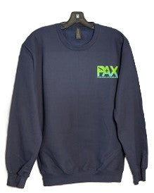 Gradient Museum Crewneck Sweatshirt-Navy blue