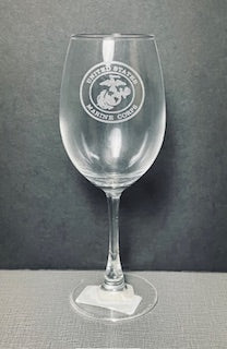 Etched Wine Glasses