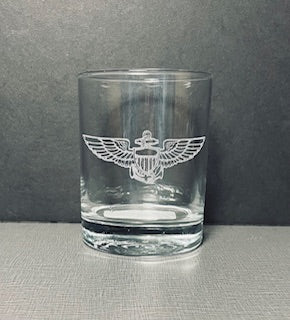 Etched Whiskey Glasses