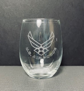 Etched Wine Glasses