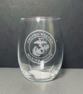 Etched Wine Glasses