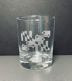 Etched Whiskey Glasses