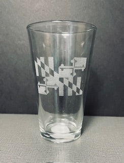 Etched Pint Glasses