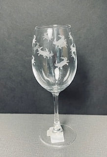 Etched Wine Glasses