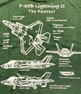 F-35B Lightning II "The Panther" T-Shirt-2 Colors