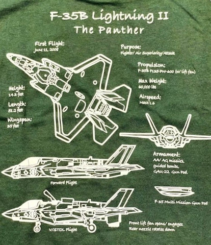 F-35B Lightning II "The Panther" T-Shirt-2 Colors