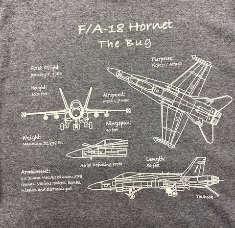 F/A 18 "Bug" T-Shirt-2 Colors