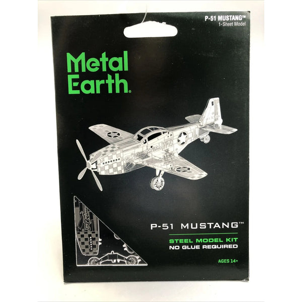 P-51 Mustang - Silver - Metal Earth