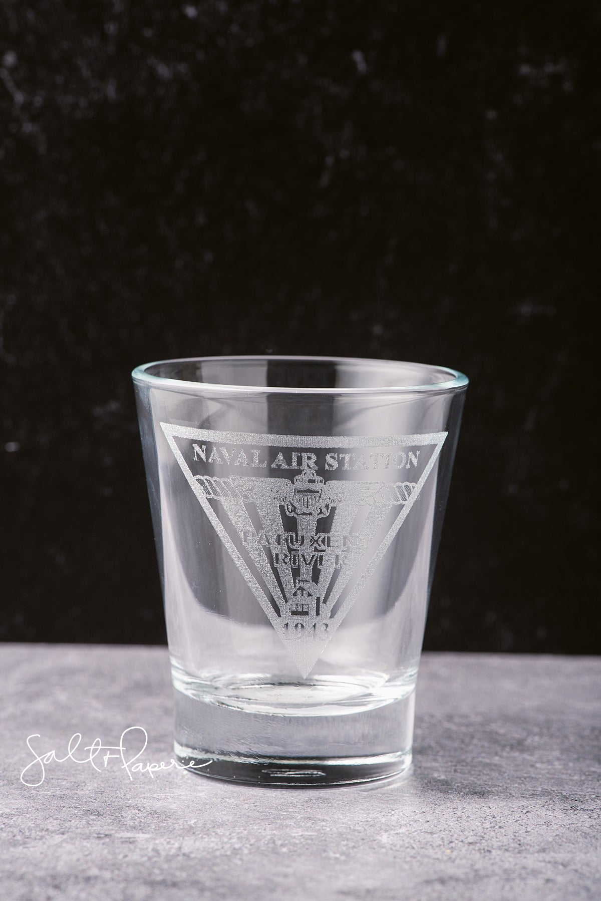 NAS Pax Shot Glass-Etched