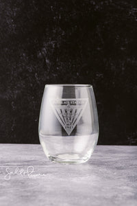 NAS Pax Stemless Wine-Etched : Triangle