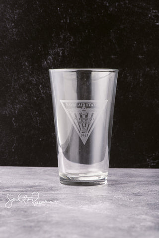 NAS Pax Triangle Pint Glass-Etched