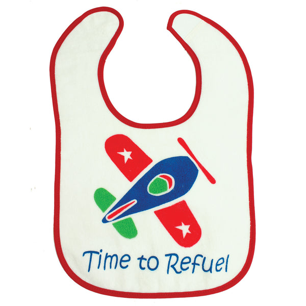Time to Refuel Bib - Red or Pink