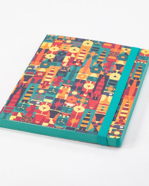 Retro Rockets Softcover Notebook