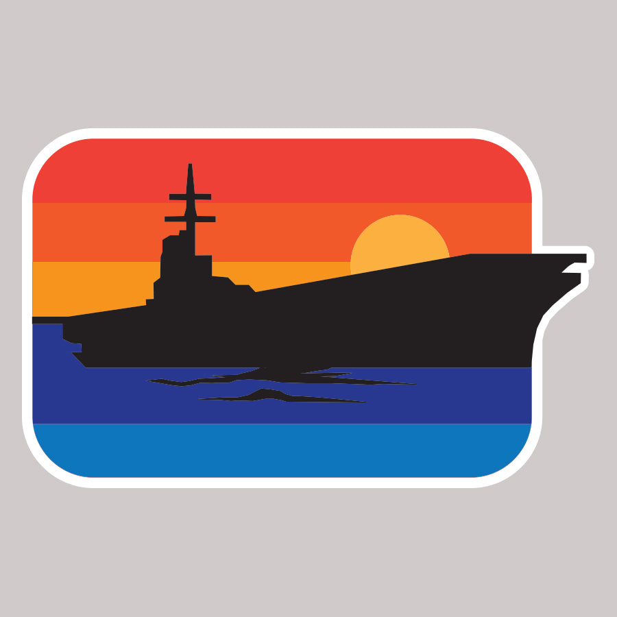 Aircraft Carrier Sticker – PAX River Naval Air Museum Gift Shop