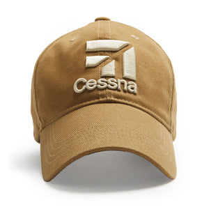 Cessna 3D Logo Cap-Tan