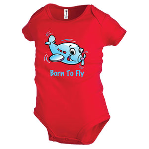 Born to Fly Onesie-red
