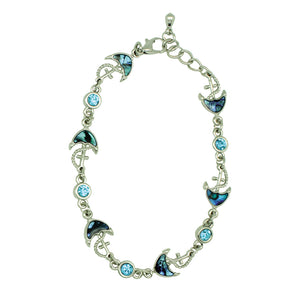 Anchor Paua Shell Bracelet