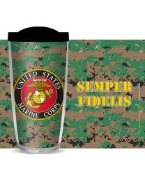 USMC Semper Fi Tumbler-Camo