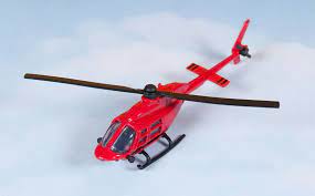 Hot Wings Bell 206 JetRanger-All Red