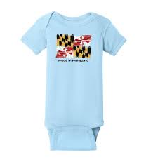 MD Crayon Flag Onesie-24 Mos