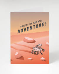 Good Luck Mars Rover Card – PAX River Naval Air Museum Gift Shop