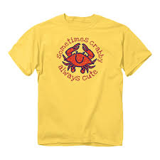 Sometimes Crabby Toddler Shirt-Yellow