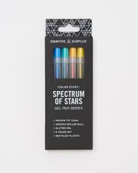 Spectrum of Stars Gel Pens - Set of 6