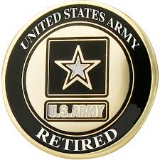 US Army Star Retired Pin