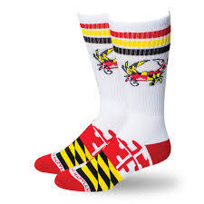 Maryland Flag Crew Socks