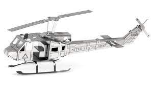 Huey Helicopter-Silver - Metal Earth