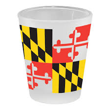 MD Flag Shot Glass