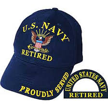 US Navy Retired Proudly Served Cap