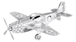 P-51 Mustang - Metal Earth