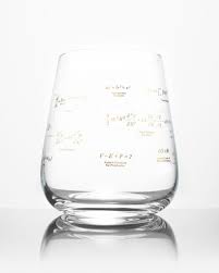 Equations Changed the World Wine Glass-Gold