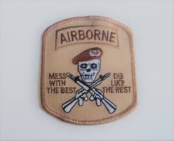 Mess w/the Best Airborne Patch-brn : NO
