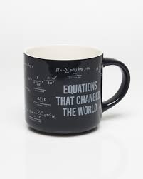 Equations that Changed the World Black Mug-Ceramic