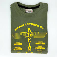 Boeing Vintage Logo T-Shirt-Khaki