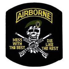 Mess w/the Best Airborne Patch-blk : NO
