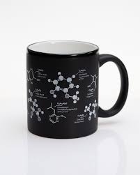 Chemistry of Coffee Black Mug-Ceramic