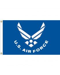 USAF Symbol III Flag 3 X 5-Blue/White