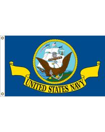 USN Ship & Eagle Flag-3 x 5