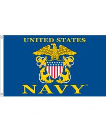 USN logo II Flag-3 x 5