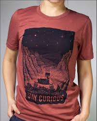Stay Curious T-shirt-Mars Red : XS