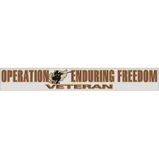 OEF Veteran Decal-14" x 2"