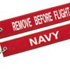 RBF Red NAVY Keychain