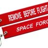 RBF Red SPACE FORCE Keychain