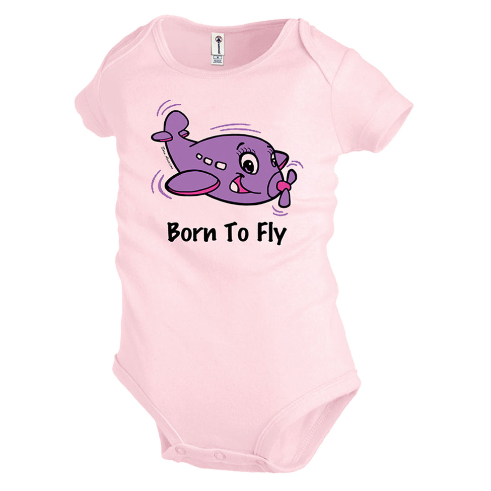 Born to Fly Onesie-Pink