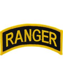 Army Tab Ranger Patch-Gld/Blk : NO